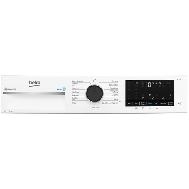 Beko 8kg Front Load Washing Machine with Steam BFLB8020W
