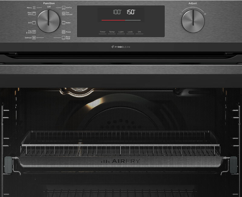 Westinghouse 60cm Multi-Function Pyrolytic Oven with AirFry Dark Stainless Steel WVEP6716DD