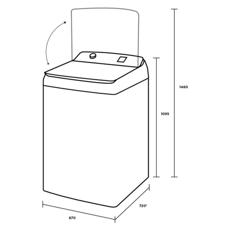 Westinghouse 11kg EasyCare 700 Top Load Washing Machine WWT1184C7WA