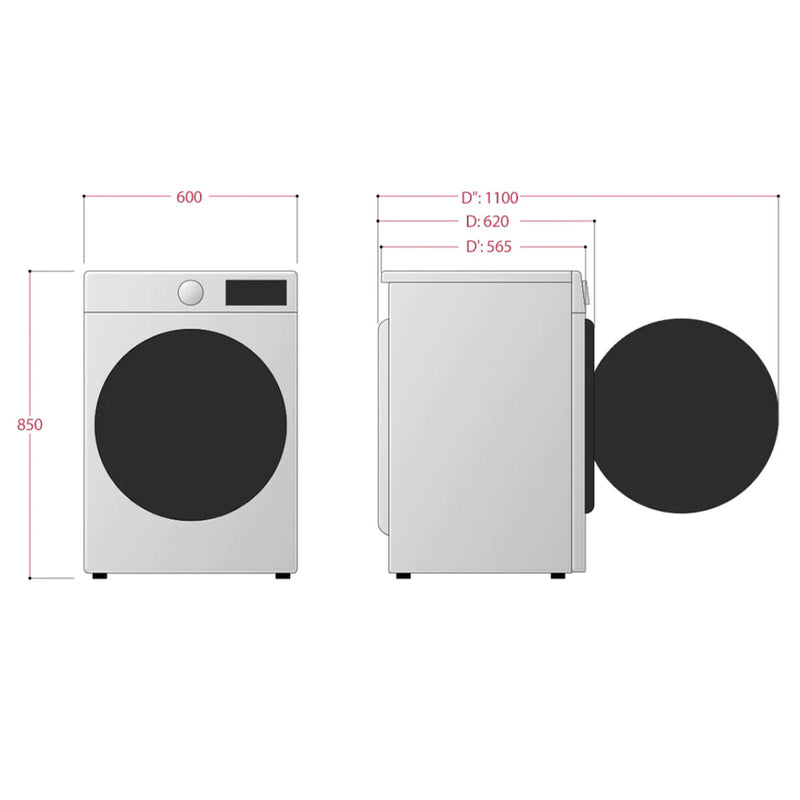 LG Series 5 8kg Front Load Washing Machine WV5-1408W