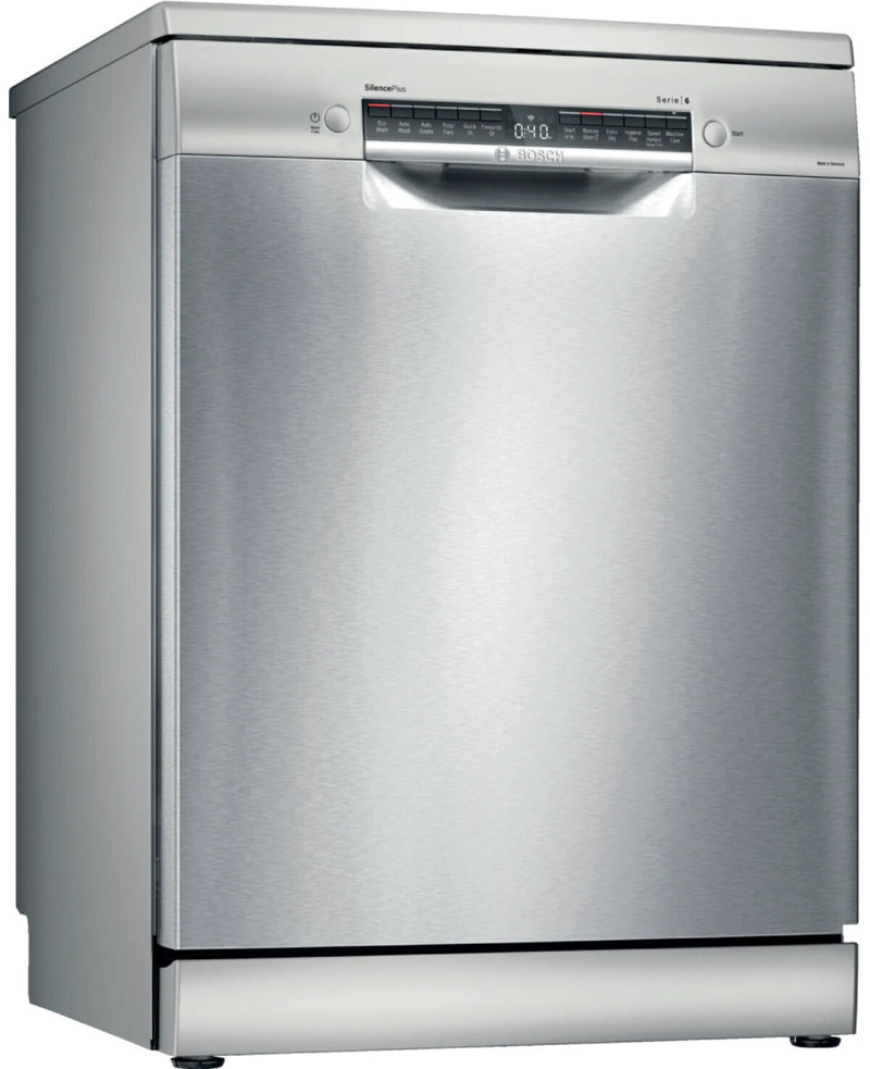 Bosch 60cm Series 6 Freestanding Stainless Steel Dishwasher SMS6HAI02A