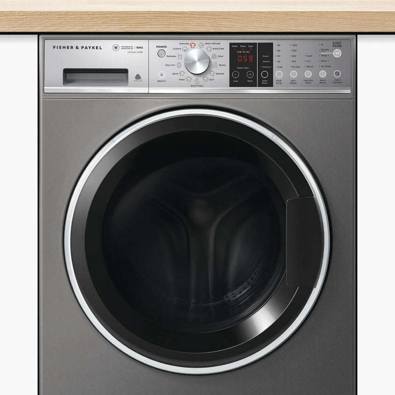 Fisher & Paykel Series 9 10kg Front Load Washing Machine with Steam Care Graphite WH1060SG1